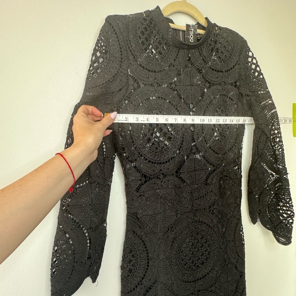 The Vintage Shop Lace Long Sleeve Mini Dress – Size Large (NWT) - Picture 13 of 17